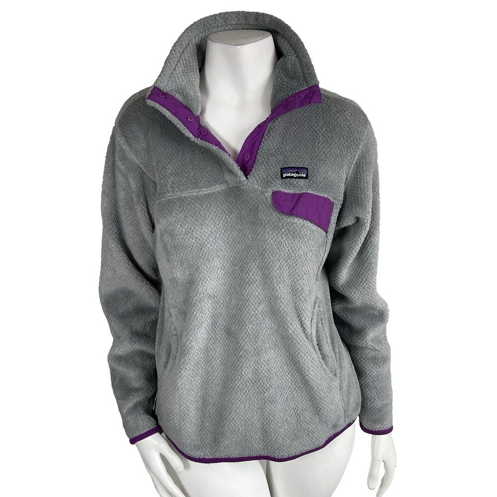 Patagonia Women's M Re‎ Tool Snap T Polartec Fleece Pullover Jacket Cozy Casual